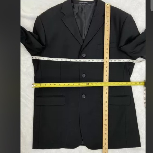 Giorgio Armani Le Collezioni Wool Jacket Black Italian size 54 - Picture 6 of 12